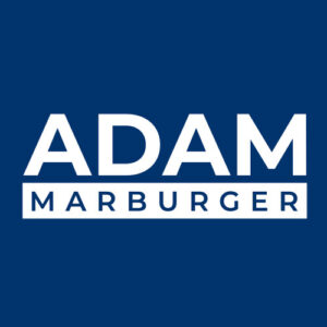 Adam Marburger Blue Logo Block